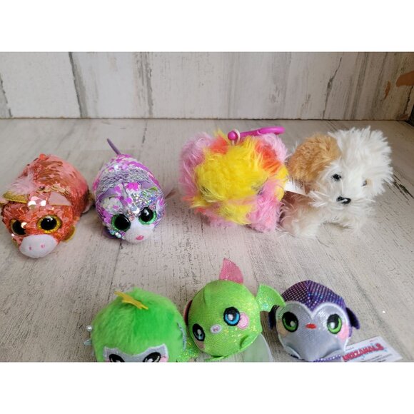 Plush mini dog cat bat unicorn stuffed animal accessory set penguin - Picture 3 of 5